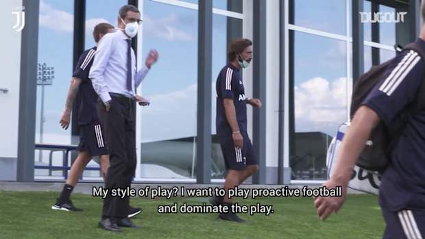 Andrea Pirlo's first press conference as Juventus head coach